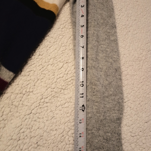 Halogen Gray Cardigan with Multicolor Stripes - Picture 3 of 6